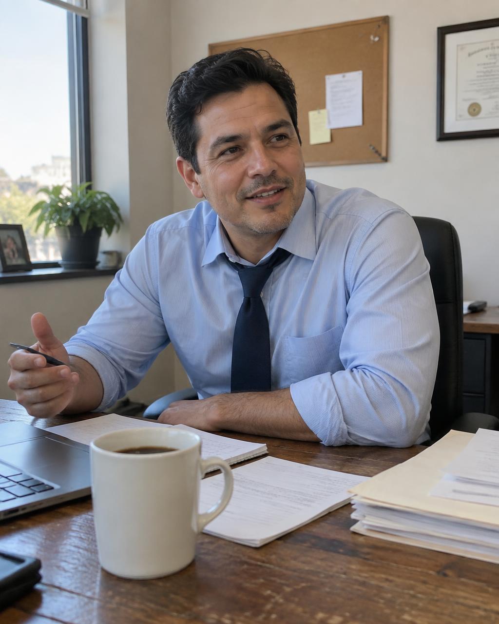 Portrait of attorney Andrés Reyes